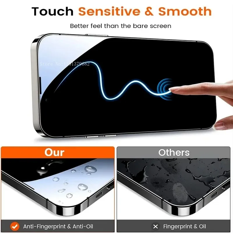 2 uds vidrio templado para iPhone 16 14 13 12 11 15 Pro Max entrega ayuda de montaje Protector de pantalla para iPhone 15 14 Plus vidrio - imagen 4