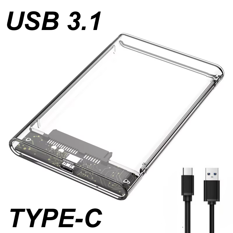 Caja Externa USB 3.1 Gen2 Disco SSD HDD 2.5" SATA III UASP