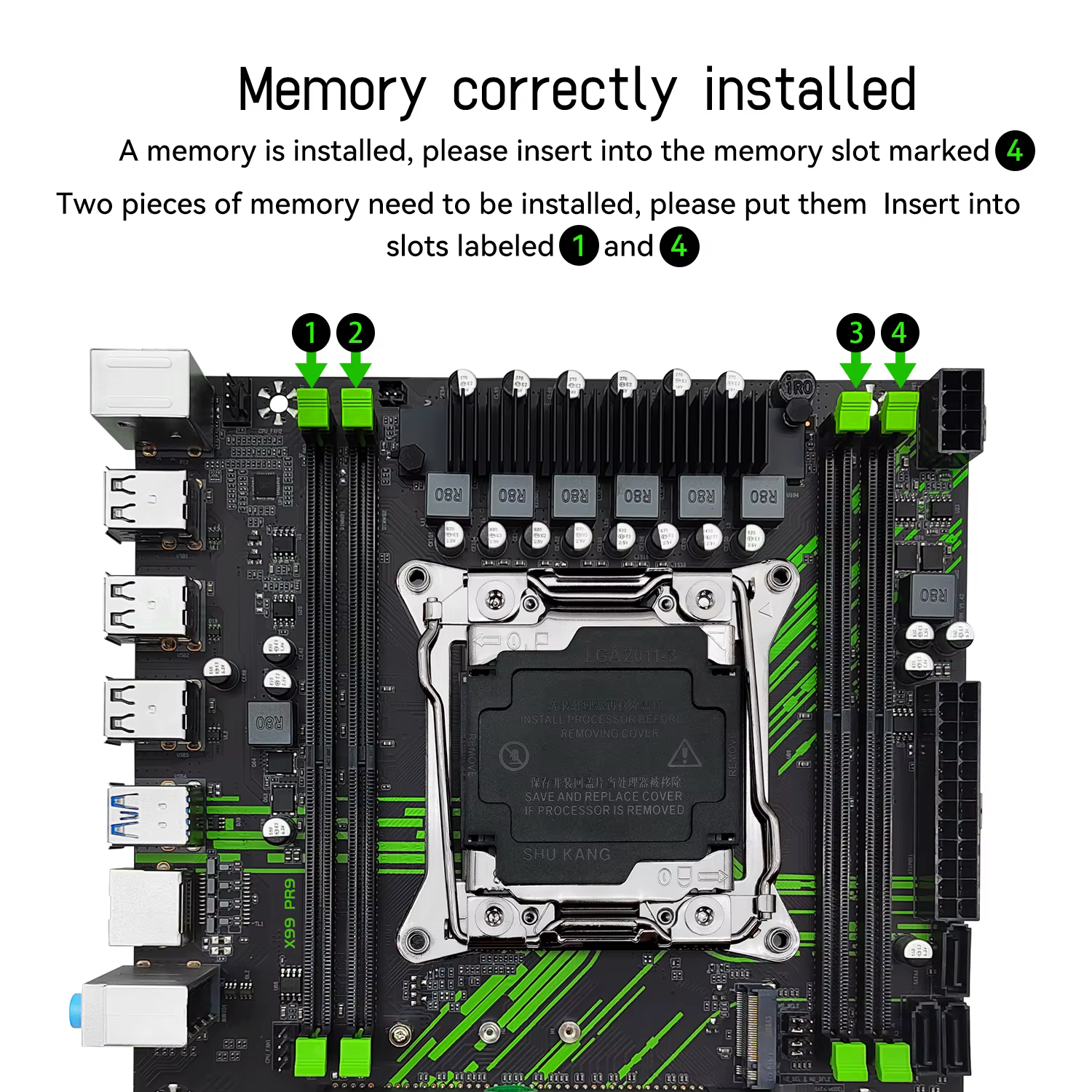 Placa base MACHINIST PR9 X99 con Xeon E5 2680 V3 DDR4 TPM2.0