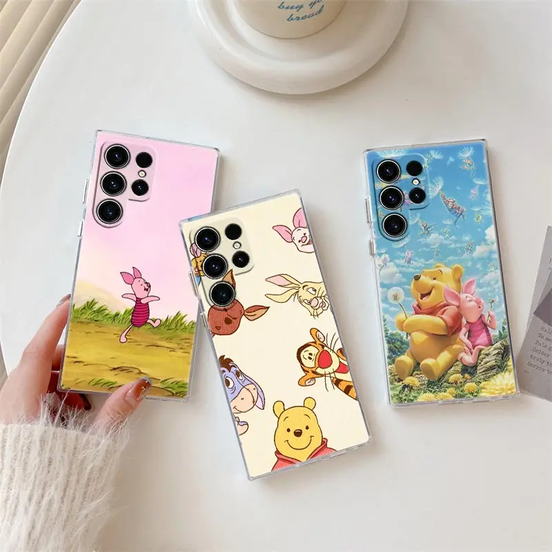 W-winnie-Funda de teléfono para Samsung S24, S23 Ultra, S22, S20 Plus, S21 FE, transparente, Galaxy S24Ultra - imagen 2