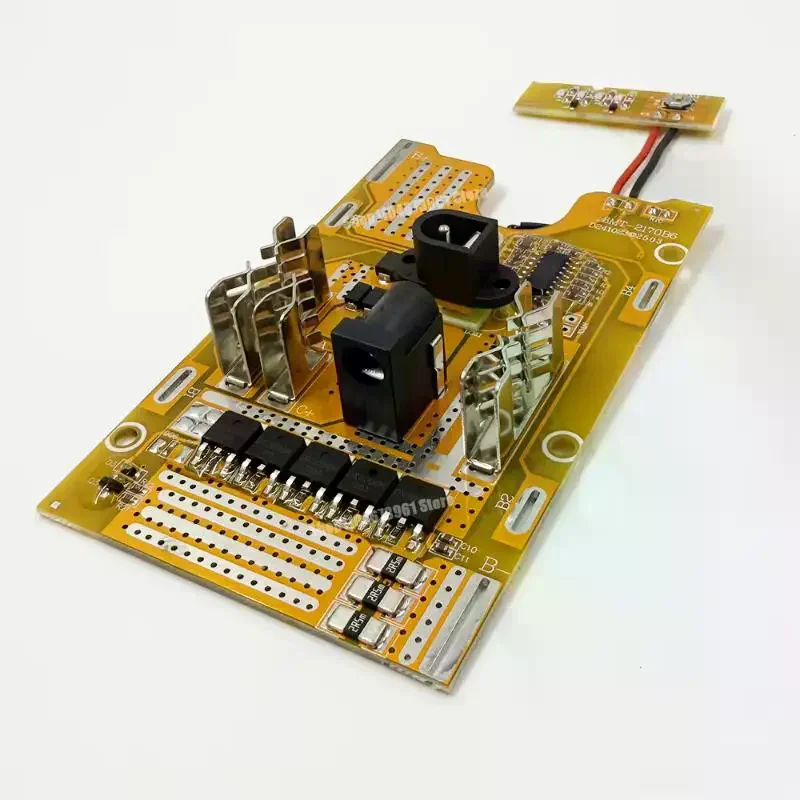 Accesorios de Pin de interfaz de batería, herramientas eléctricas de 21V, batería de litio 21700, placa de circuito de protección PCB BMS, 1 Uds.