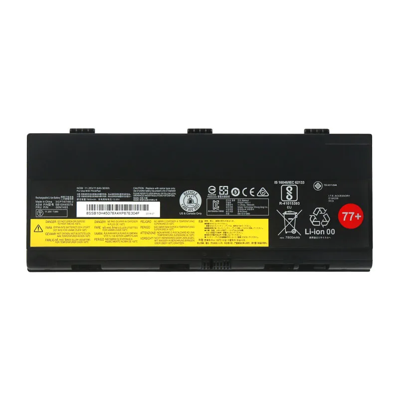 00NY492 00NY493 batería del ordenador portátil para Lenovo ThinkPad P50 P51 P52 00NY490 00NY491 SB10H45075 SB10H45076 SB10H45078 L17L6P51 - imagen 4