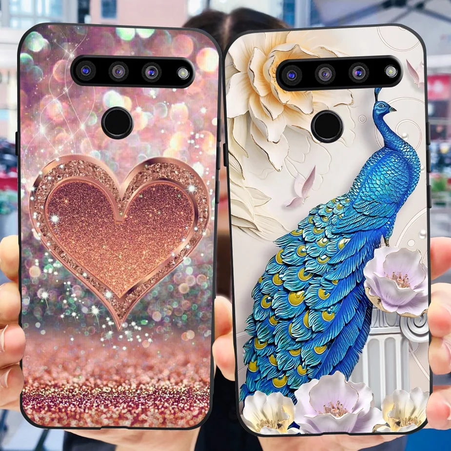 Funda de silicona suave para teléfono LG V50 ThinQ 5G, carcasa de lujo pintada en LM-V500N, TPU, para V50s ThinQ 5G, carcasa trasera de 6,4 pulgadas - imagen 2