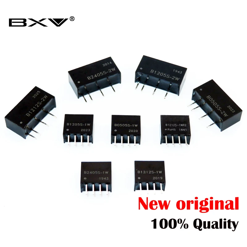 Convertidor de módulo de potencia serie 1W 2W, B0505S-1W, B1205S-1W, B1212S-1W, B1212S-1WR2, B2405S-1W, B0505S-2W, B1212S-2W