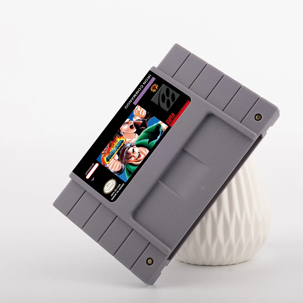 Juego de acción Iron Commando para tarjeta de juego SNES de 16 bits para consola de videojuegos SNES versión NTSC de EE. UU.