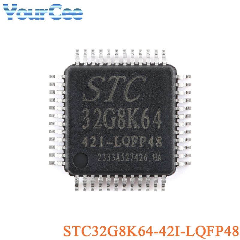 2 uds STC32G8K64-42I LQFP32 LQFP48 STC32G8K64 Chip microcontrolador 32 bits 8051 Core - imagen 3