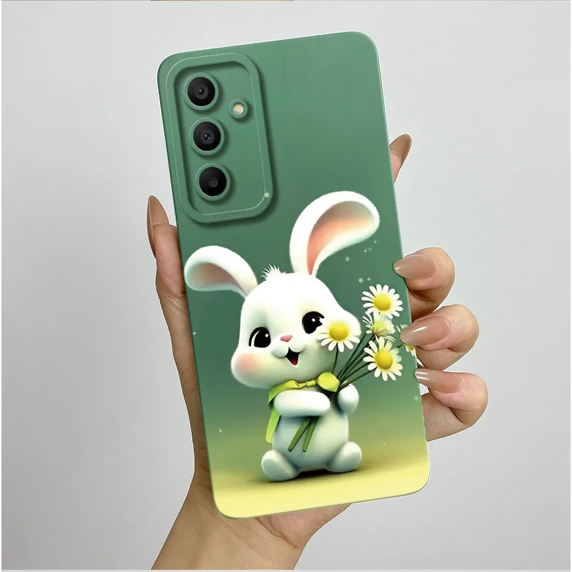 Fundas de teléfono para Samsung Galaxy A15, Funda trasera suave de TPU con flores y mariposas para Samsung A15 5G GalaxyA15, Funda a prueba de golpes - imagen 3