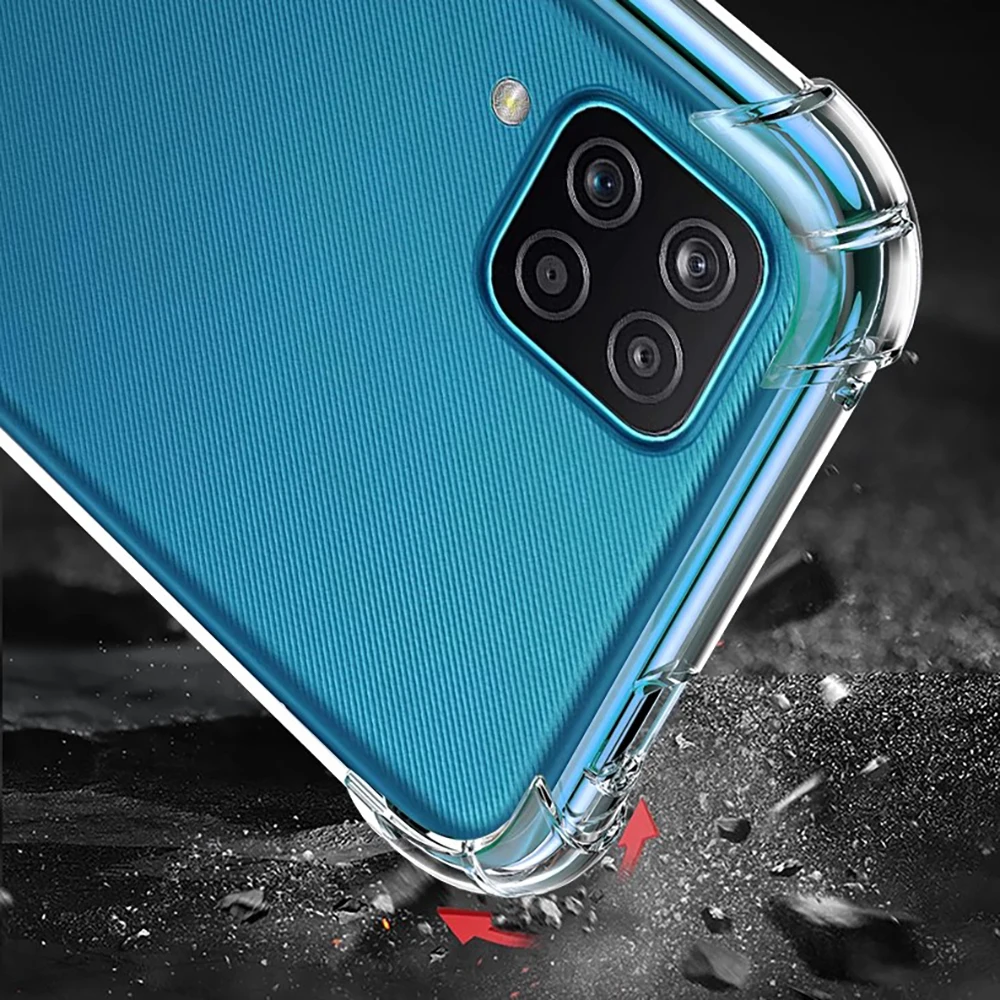 Para Samsung A12 Funda de teléfono transparente a prueba de golpes para Samsung Galaxy A12 Carcasa de silicona TPU - imagen 3