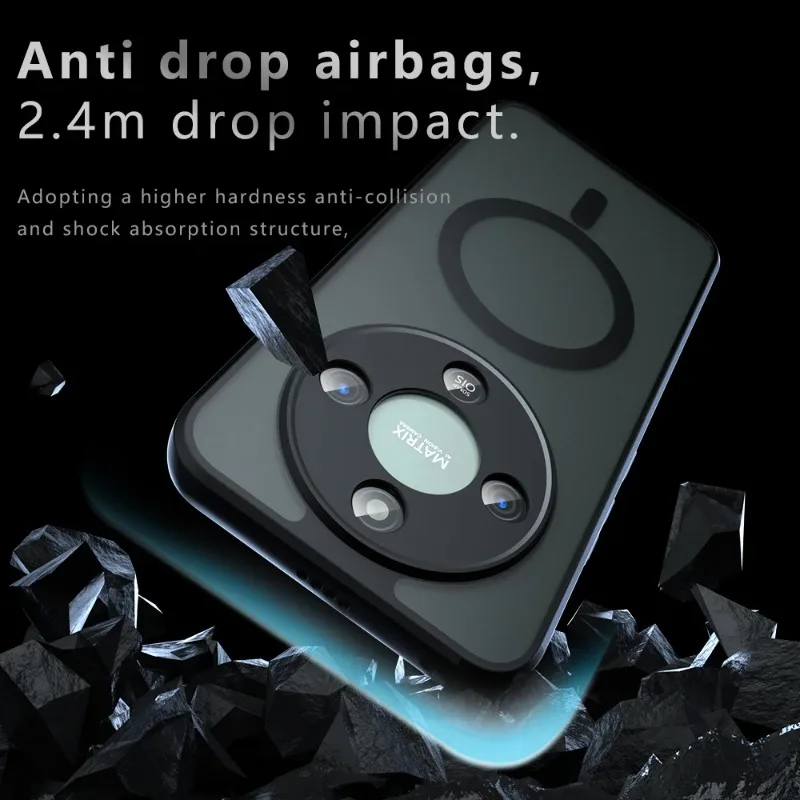 Para Magsafe funda de carga inalámbrica magnética para Honor X70 HONOR HonorX70 cubierta trasera mate a prueba de golpes fundas de PC esmeriladas anticaídas - imagen 2