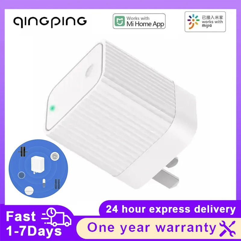 Qingping-concentrador de puerta de enlace Bluetooth, dispositivo Compatible con WIFI, vista remota, subdispositivo de datos, enlace inteligente para el hogar, Xiaomi Mijia Mi Home