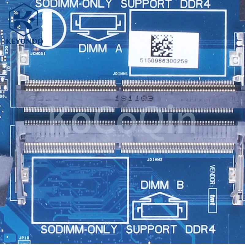 LA-F114P para Dell Inspiron 5570 5770 placa base para portátil Celeron 3865U i3 i5 i7 CPU 0NM2C6 0F7MGJ 04P5W4 placa base para ordenador portátil - imagen 5