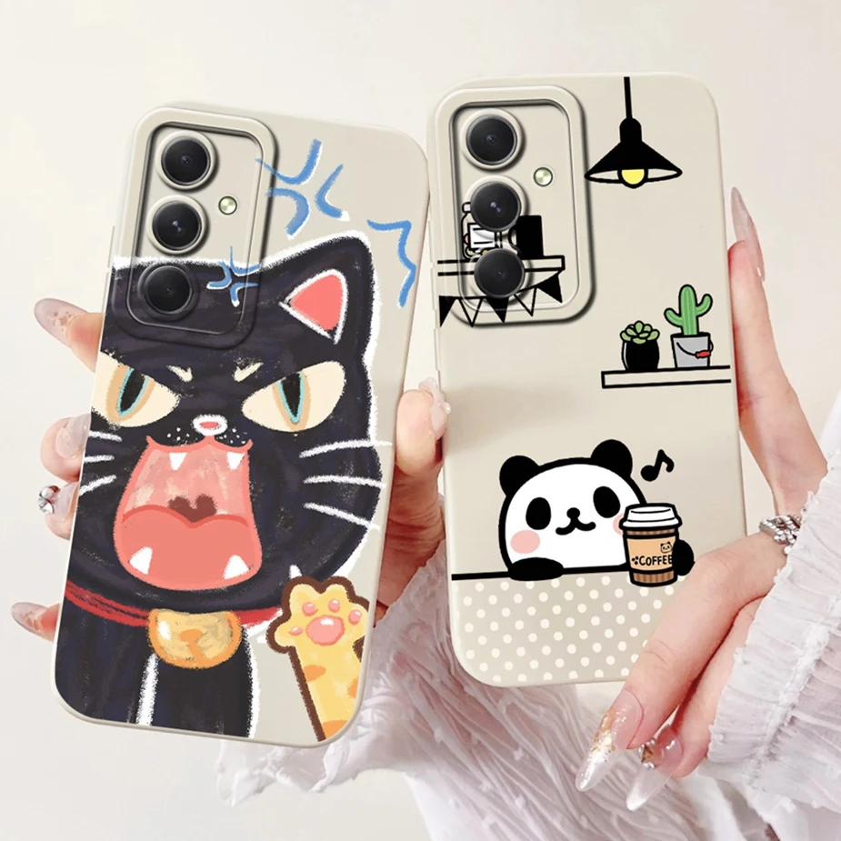 Para Samsung Galaxy S24 FE funda SM-S721B cubierta pintada de caramelo de lujo funda de teléfono de protección completa para Samsung S24 FE S24FE bolsas suaves - imagen 2