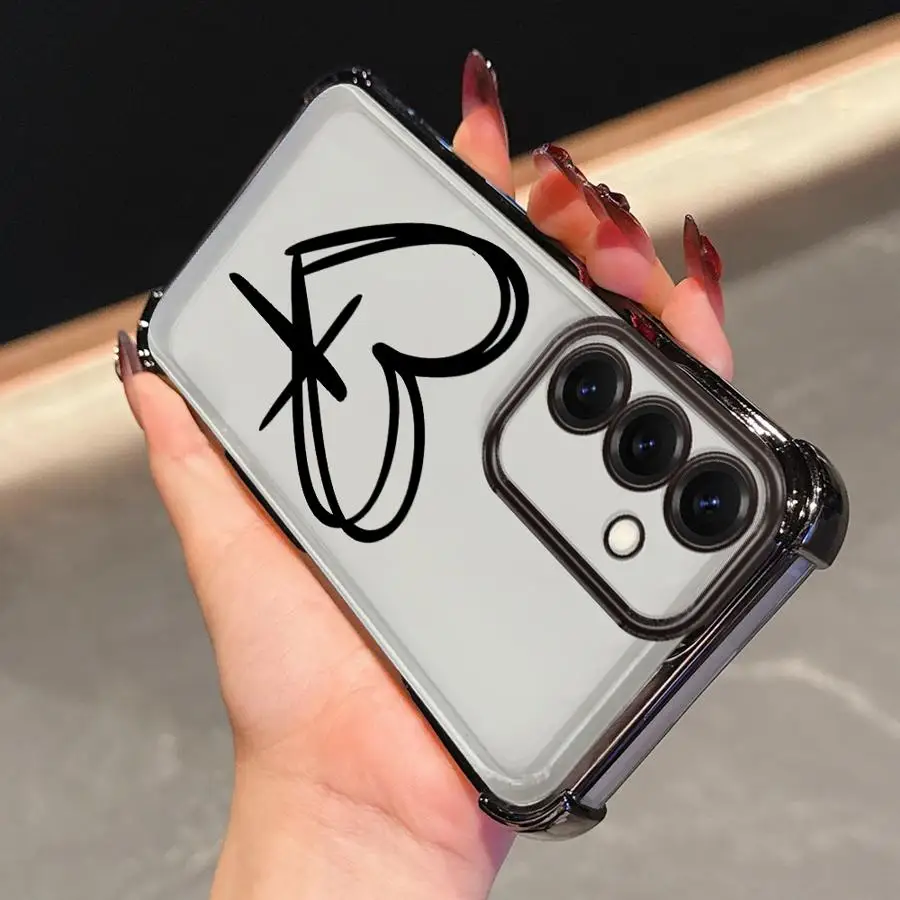 Funda para Samsung Galaxy A15 A13 A21s A16 A24 A33 A35 A36 A25 A52 A17 A26 cubierta transparente patrón de cruz fresca - imagen 3