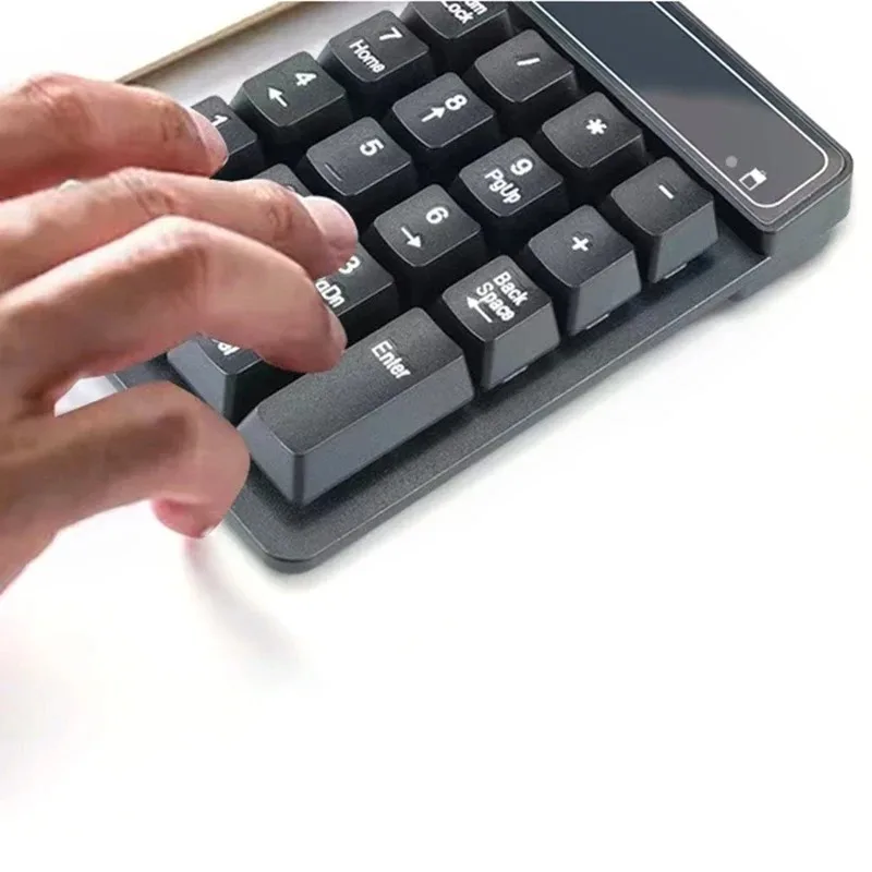 Nuevo teclado inalámbrico de 2,4 GHZ, Mini teclado numérico USB, 19 teclas, teclado numérico, receptor para contabilidad, portátil y PC - imagen 3