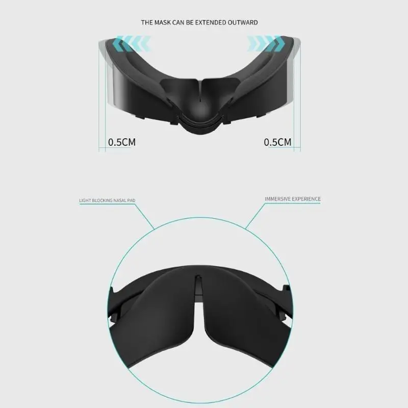 Y1UB cubierta transpirable Marco interfaz y cubierta espuma para auriculares cubierta - imagen 3