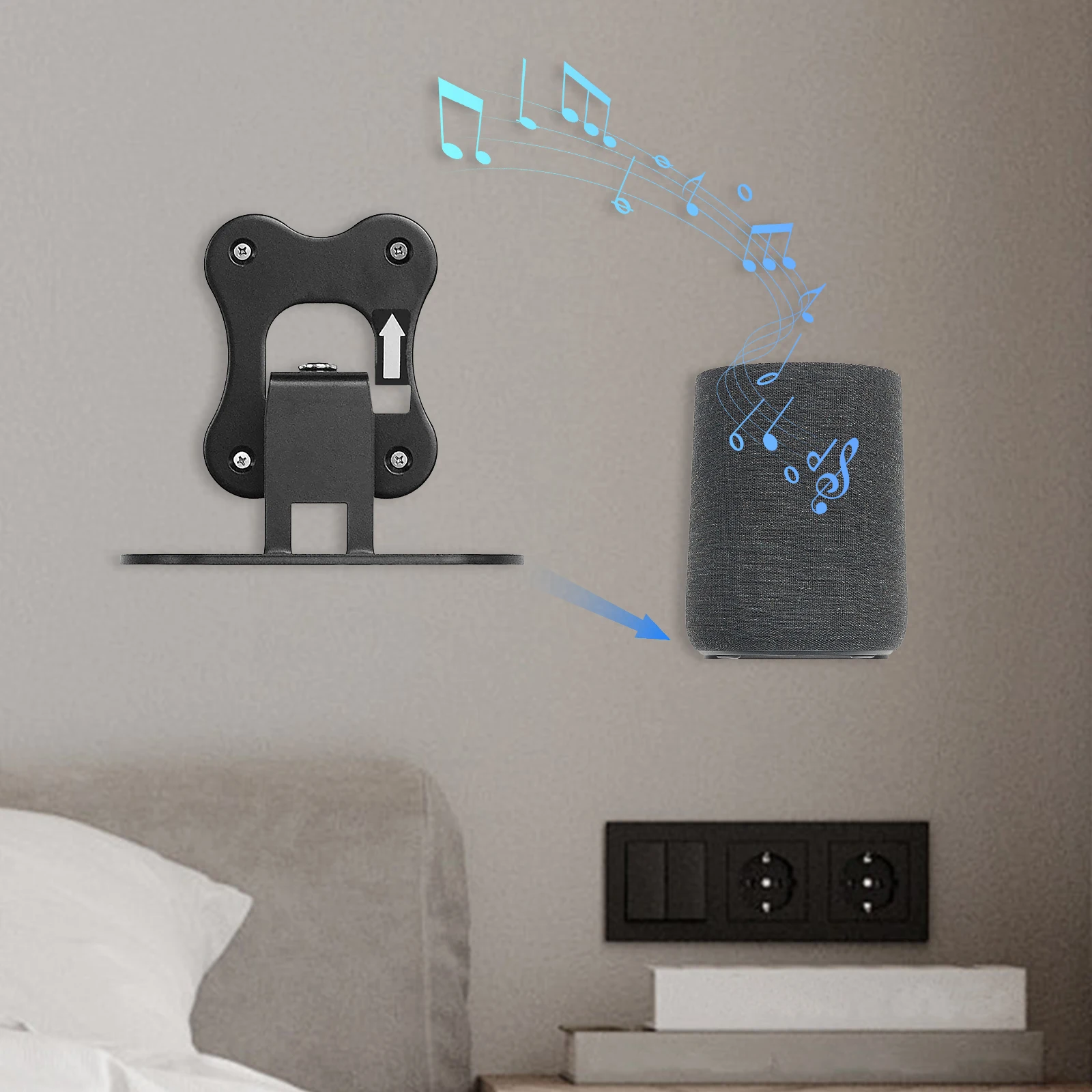 Soporte de altavoz para Harman Kardon Enchant, soporte de montaje de altavoz, soporte de pared y techo, accesorios de cine en casa - imagen 3