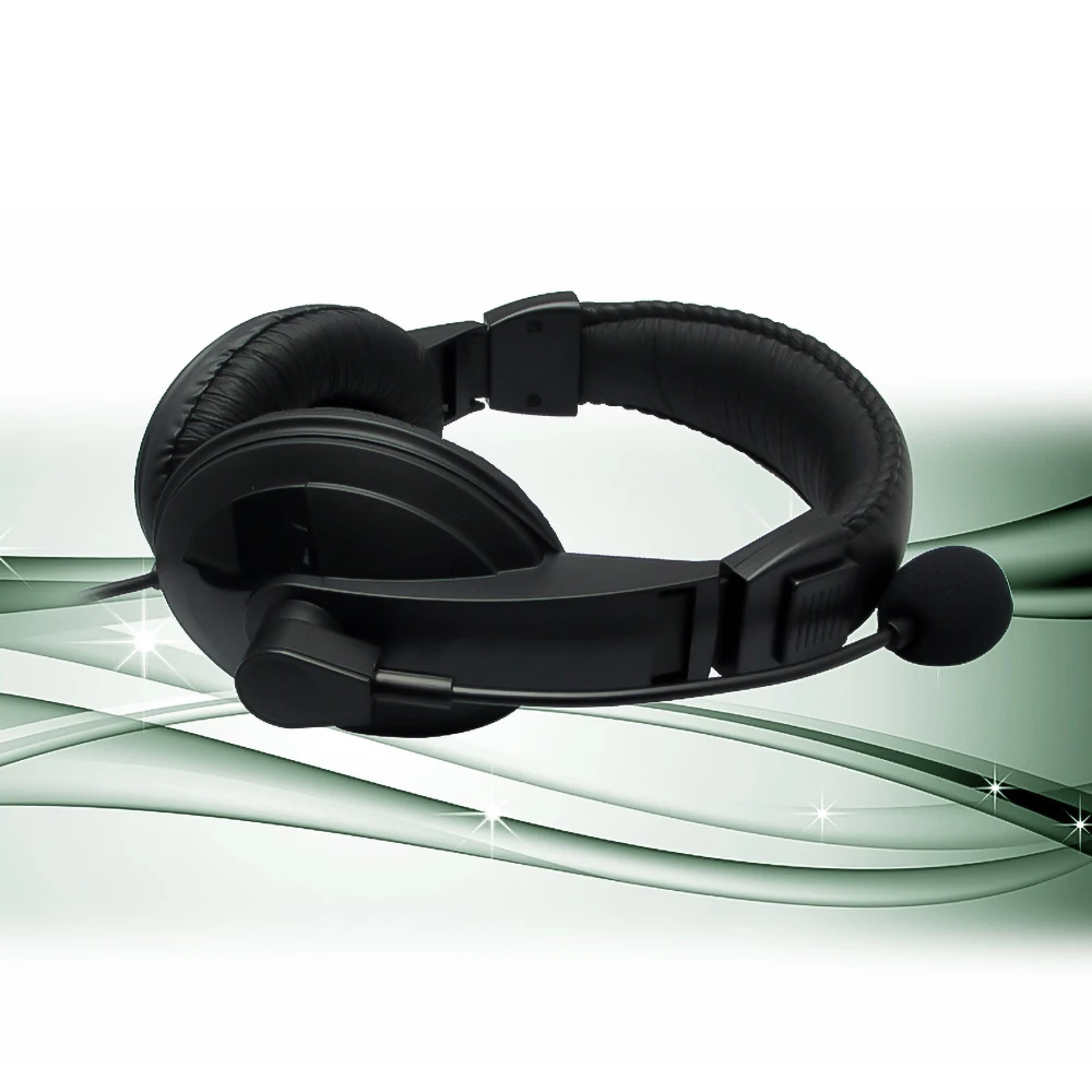 Auriculares con cable de 3,5 mm Auriculares para operador con micrófono Auriculares con reducción de ruido Diadema ajustable para operador Estudiante escolar - imagen 5