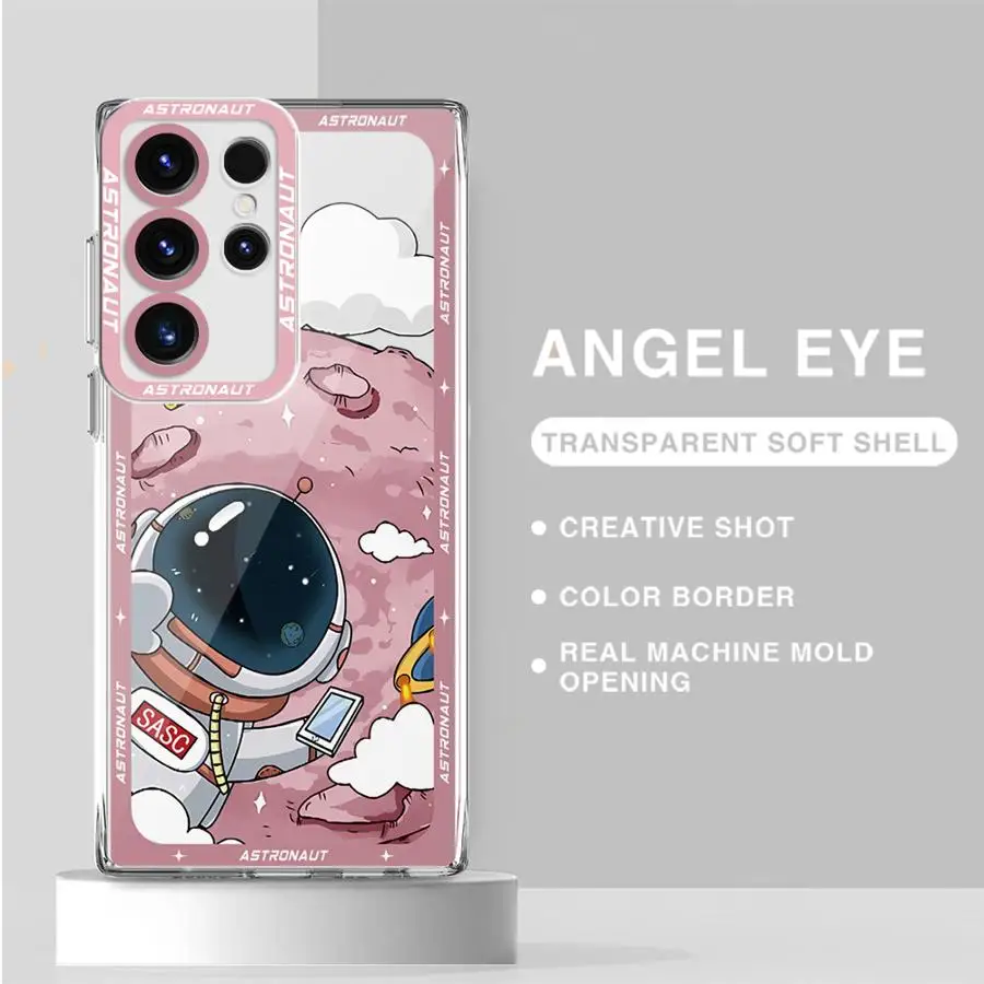 Funda de teléfono de astronauta espacial de lujo para Galaxy note 20, 20Ultra, S21, S23, S22, S20, S24 Plus, S20, S23, S22, S21, S24, S23 Ultra, S20, S23, S21 FE - imagen 2