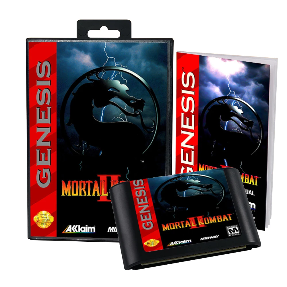 Cartucho de juego Retro Mortal Kombat 2 de 16 bits para consolas de videojuegos Sega Genesis Megadrive - imagen 4