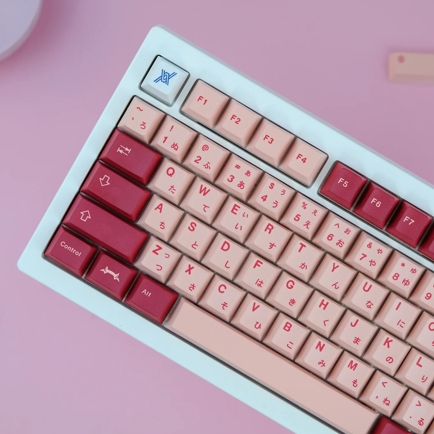 GMK-Juego de tapas de llave Darling, accesorio con subcama de tinte PBT, perfil de cereza, para Keychron 134, 65%, Anne Poker GH60, GK64, FL980, 75% teclas - imagen 4