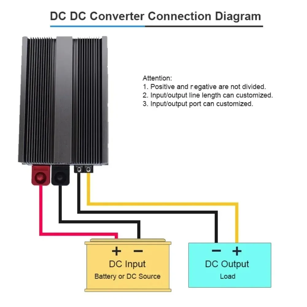 24V a 48V 40A 50A 60A 80A elevador DC convertidor de potencia estabilizador Boost 18V-36V regulador de voltaje módulo impermeable autobuses de coches - imagen 5