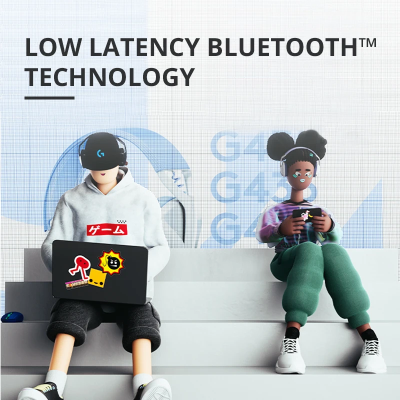 Auriculares inalámbricos para juegos Logitech G435 LIGHTSPEED y Bluetooth: auriculares supraaurales ligeros, micrófonos integrados, batería de 18 horas, - imagen 3