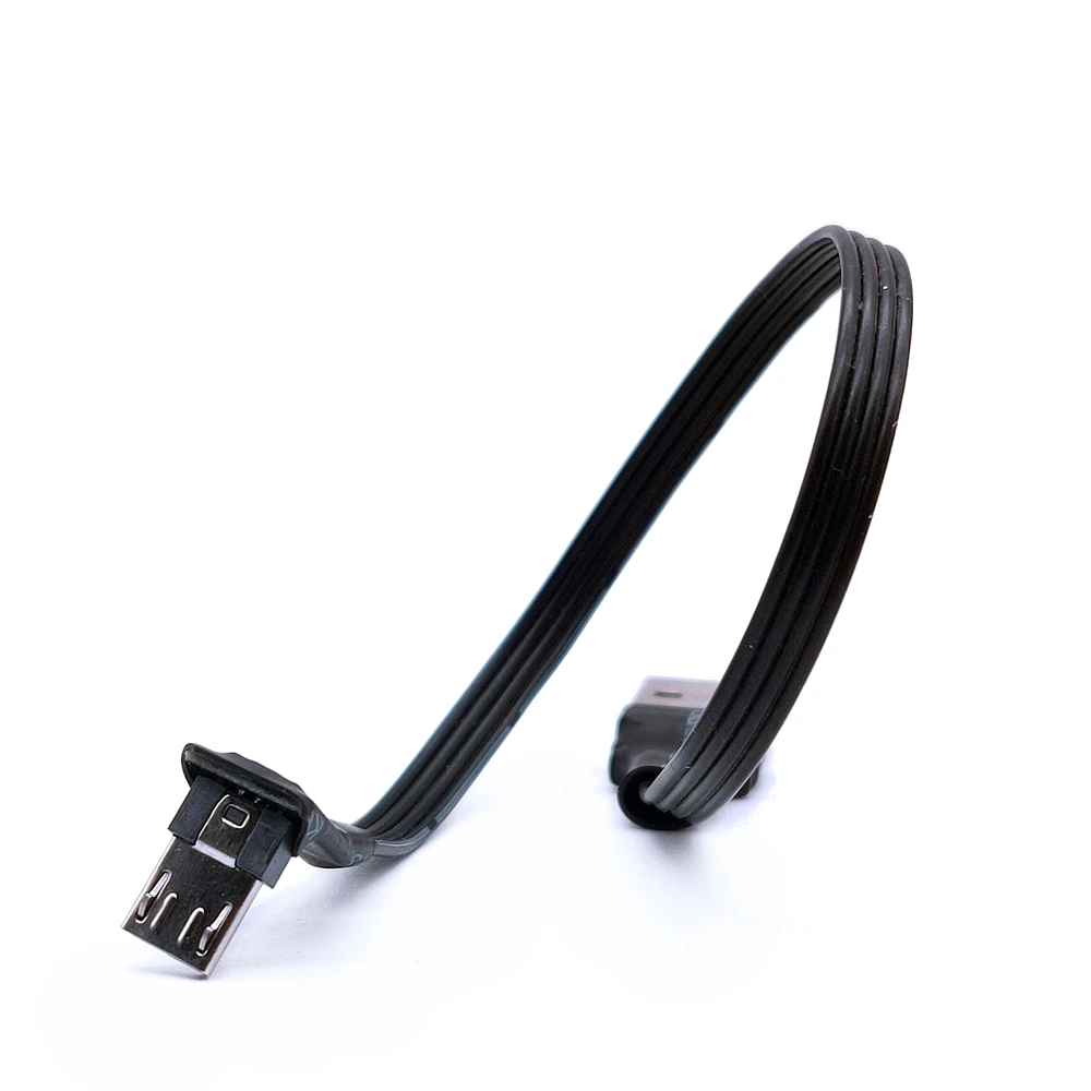 5cm-300cm súper plano flexible recto hacia arriba, hacia abajo, izquierdo, en ángulo recto 90 °   Cable de datos USB Micro USB a enchufe USB 1m 2m - imagen 3
