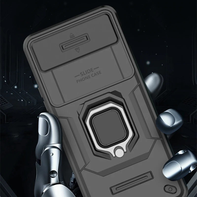 Funda para Oneplus Nord 4, Protector de lente de oclusión deslizante, soporte de anillo - imagen 2