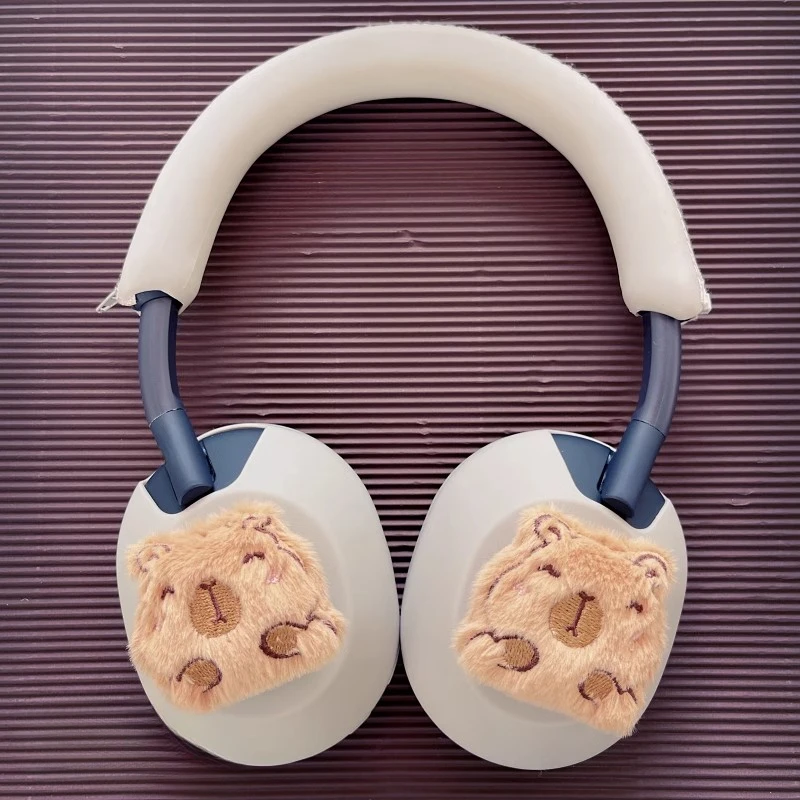 Para Sony WH-1000xm4/xm5 funda para auriculares Capybara personalizada bonita funda para auriculares cubierta de viga de cabeza de silicona orejeras accesorio de decoración - imagen 4