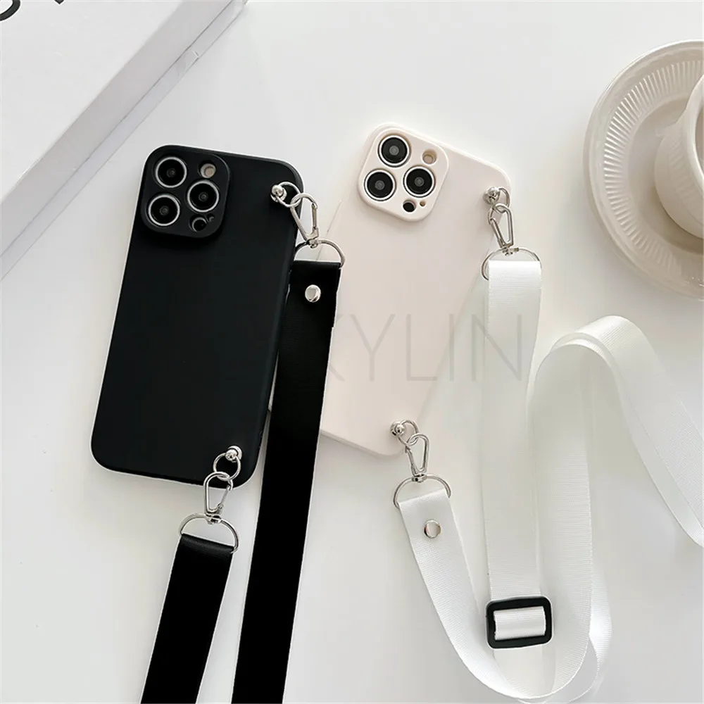 Funda de silicona con cordón para Xiaomi Redmi Note 10 Pro, carcasa con collar cruzado para Xiaomi Redmi Note 10S 9S 8 Pro 8T 10A 10C 9A 9C - imagen 3