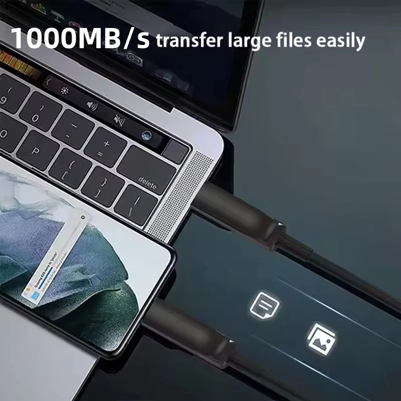 Cable de datos de fibra óptica USB 3,2 Gen 2 tipo C de 10Gbps para discos duros cámara Oculus Link Quest 1/2/3 Steam VR 10m 15m 20m USB C - imagen 3