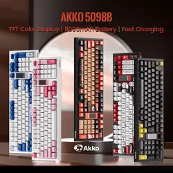 Akko 5098B Teclado Mecánico Inalámbrico RGB Hot-Swap con Pantalla
