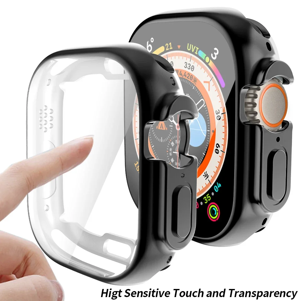 Funda completa de TPU para Apple Watch Ultra 2, 49mm, 42mm, 44mm, 40mm, 38mm, Protector de pantalla para iWatch series 8, 7, 6, 5, 4 SE, 45mm, 41mm - imagen 2
