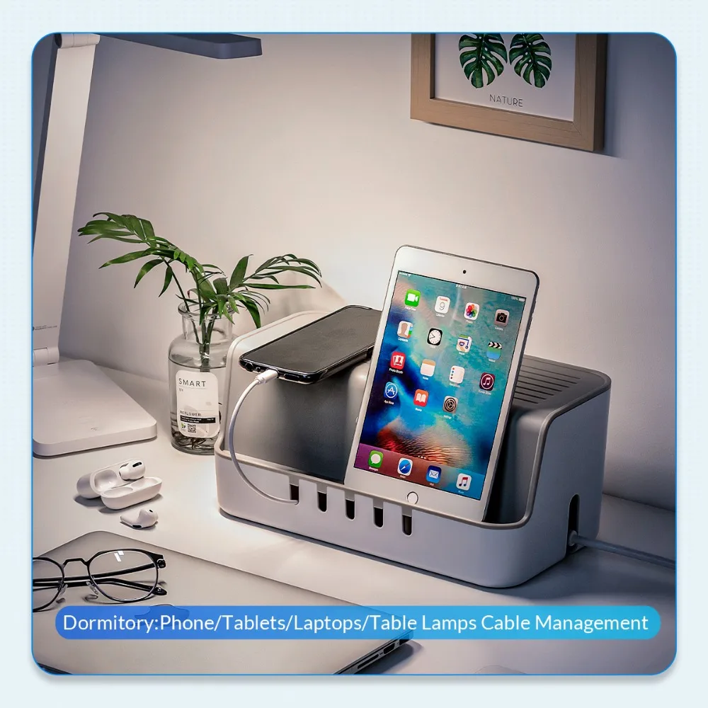 ORICO-caja de regleta para organizar el almacenamiento, protección a prueba de polvo, filtro de red de enchufe, caja de almacenamiento de batería, bricolaje - imagen 2