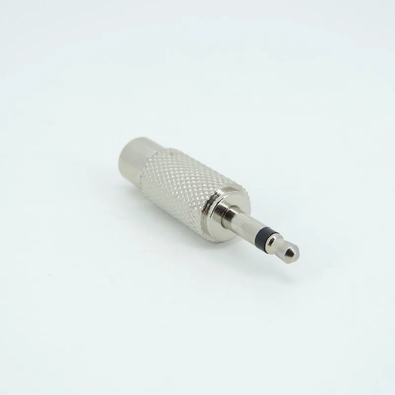 1 Uds. Convertidor Jack de Metal de 3,5mm conector Mono macho 3,5 a conector de Audio RCA hembra a Audio de ordenador AV hembra - imagen 4