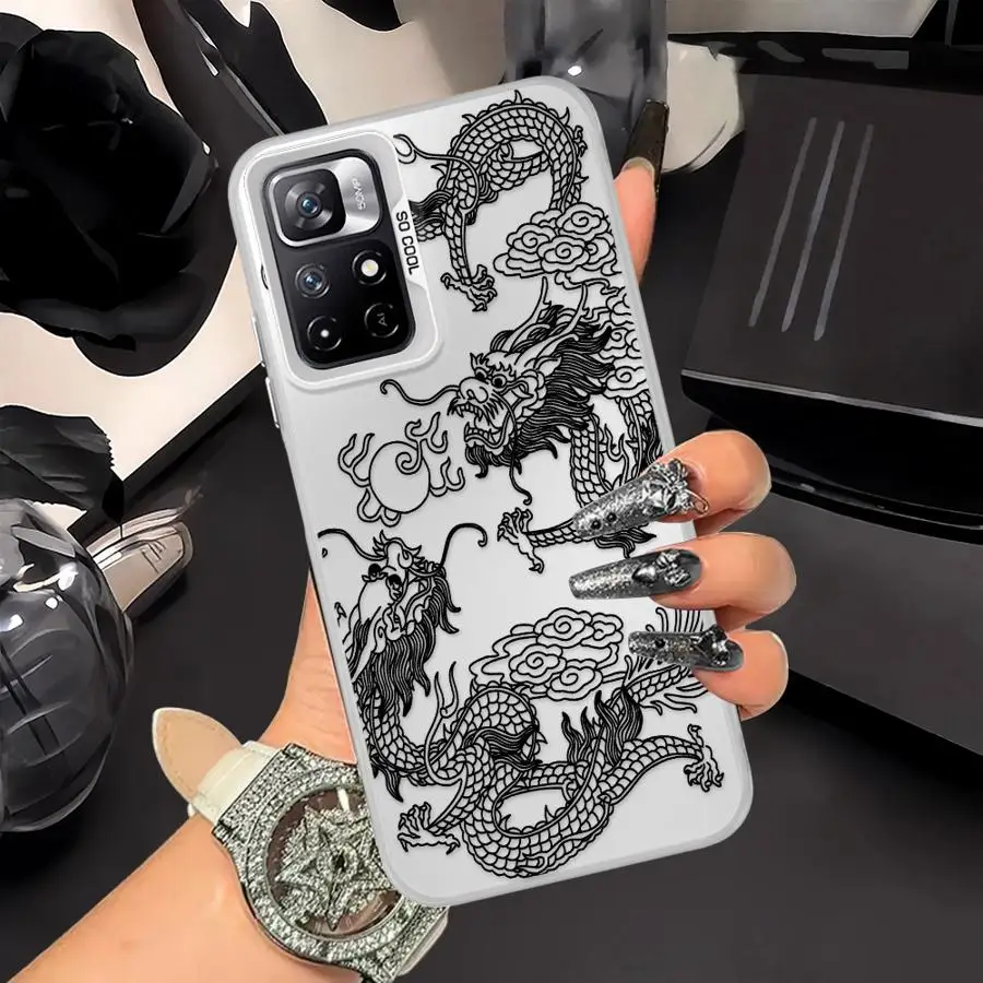 Cool Chinese Loong-funda trasera para teléfono Xiaomi Mi 12T Pro 11 Lite 13T - imagen 3