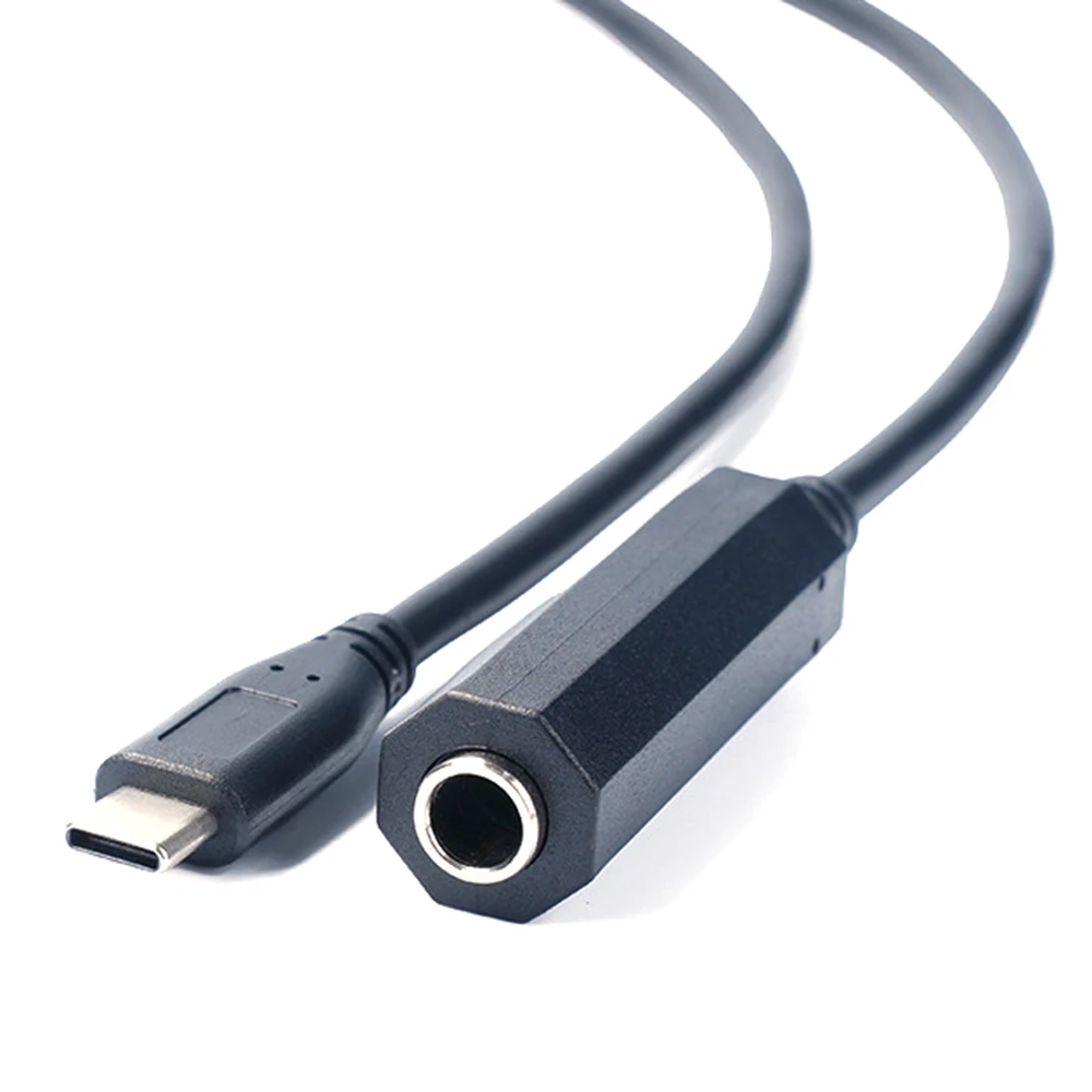 Cable adaptador de auriculares de Audio auxiliar TRS hembra estéreo a USB tipo C macho de 6,35mm para amplificador mezclador Home Theater Smartphone portátil