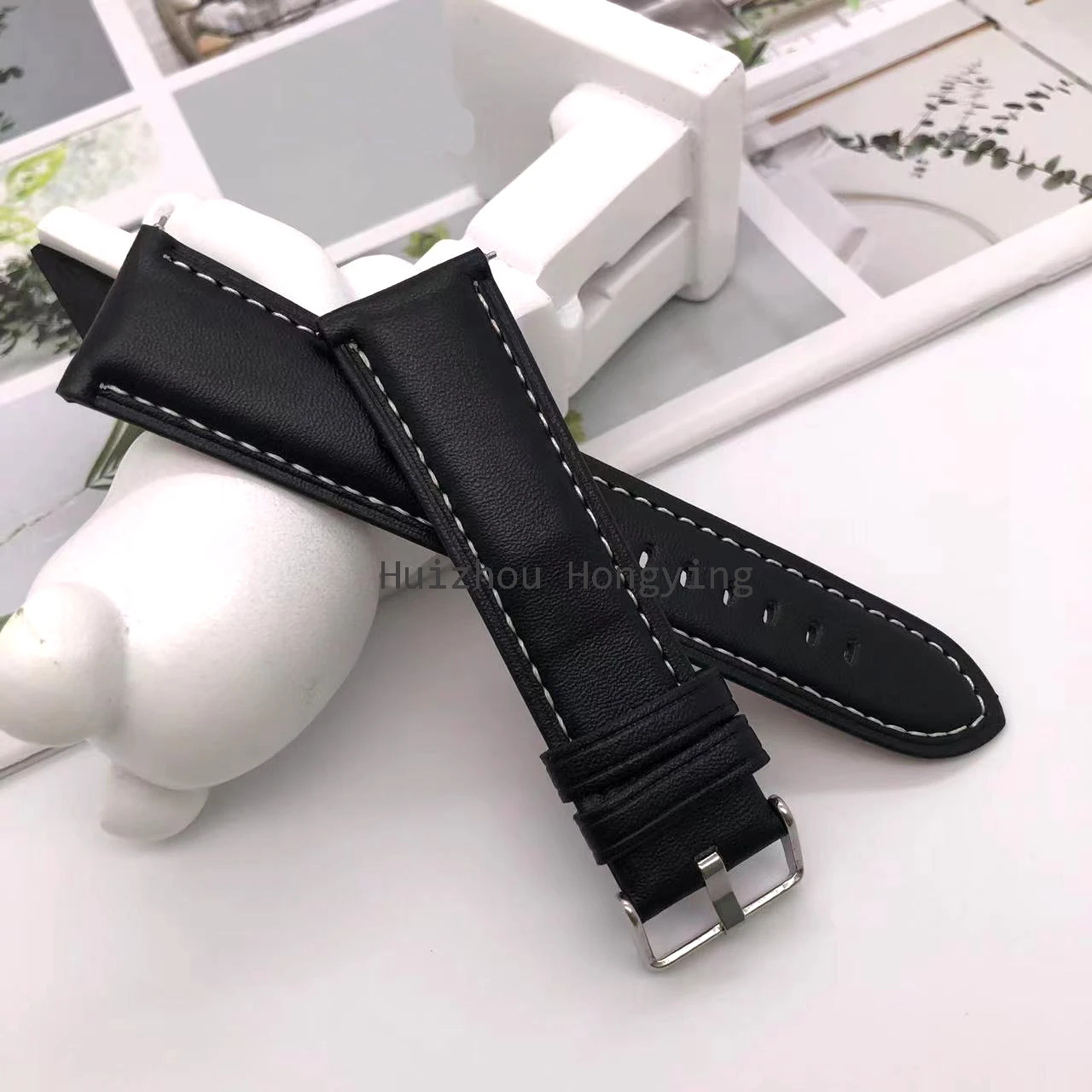 Correa de reloj de cuero PU de 22mm para Zeblaze Stratos 3 2 Lite Beyond 2 correa de reloj para Zeblaze Vibe 7 Pro accesorios de reloj - imagen 5