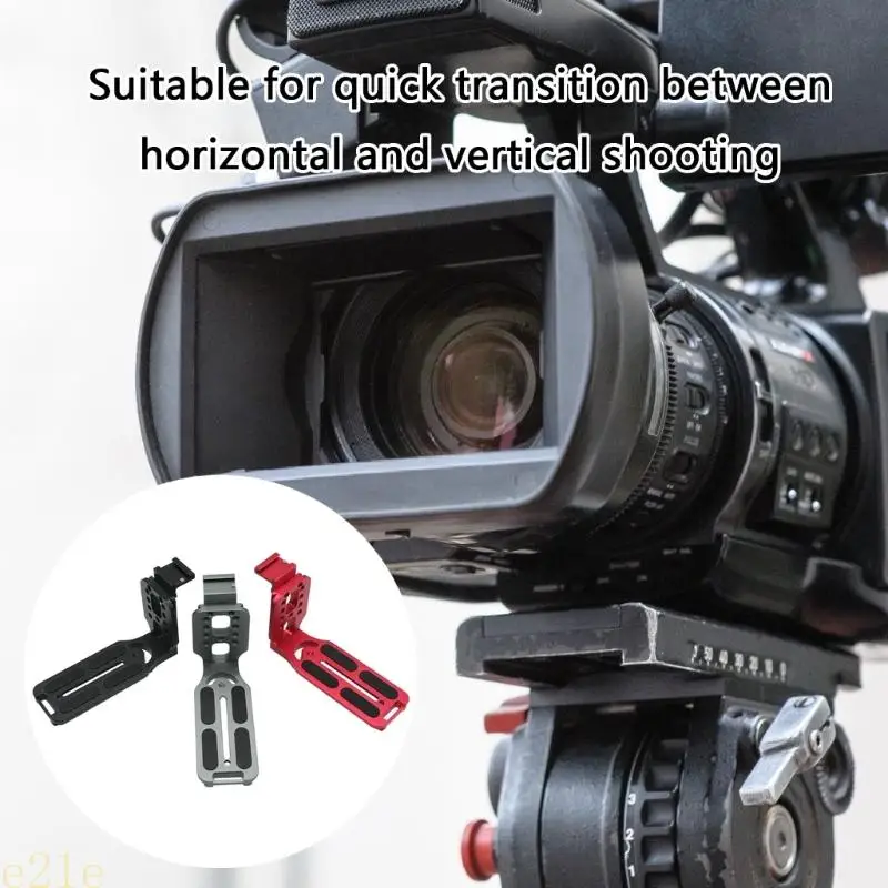E21E ALUMENTO ALUMINIO L SPRACKET para cámaras Luces relleno Función placa liberación rápida y accesorio Varias