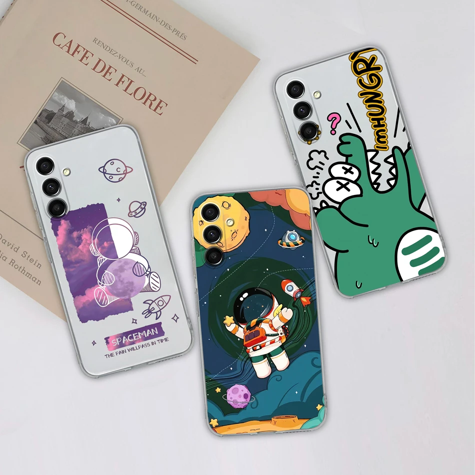 Para Samsung A15 4G 5G Funda de teléfono Simple flor suave TPU silicona transparente Anti caída contraportada para Samsung Galaxy A 15 Funda parachoques - imagen 5