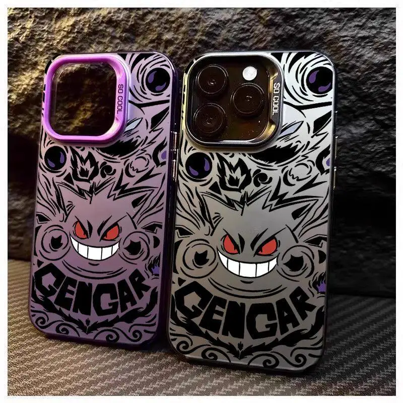 Funda de teléfono de lujo Pokemon Gengar para Huawei Honor 400 200 Pro 90 Lite X6B X7B X9B X8A Magic 7 Lite funda IMD con estampado láser púrpura - imagen 4