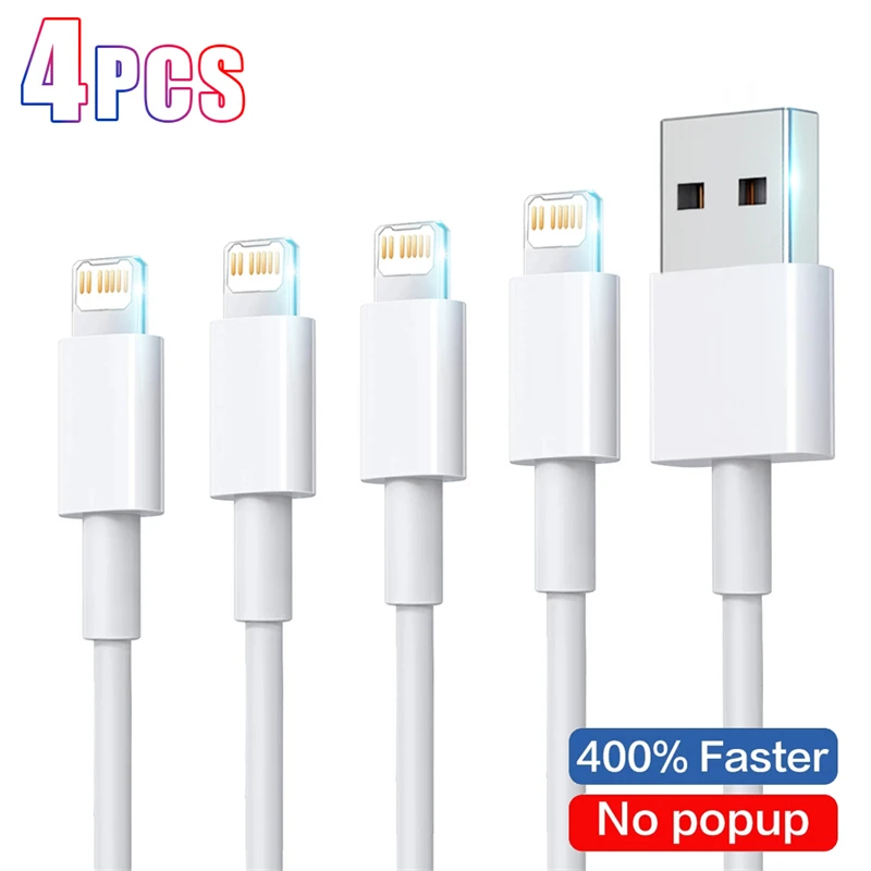 Cable de datos USB de carga rápida para teléfono, cargador Original para Apple iPhone 14, 13, 12, 11 Pro Max, X, XS, XR, iPad, accesorios - imagen 4