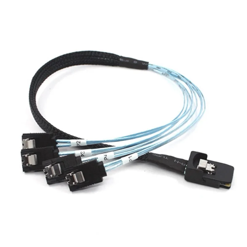 0,5 m 70 cm 1,0 m Mini SAS 36Pin SFF-8087 Host a 4 SATA 7Pin Cable divisor de disco duro - imagen 5