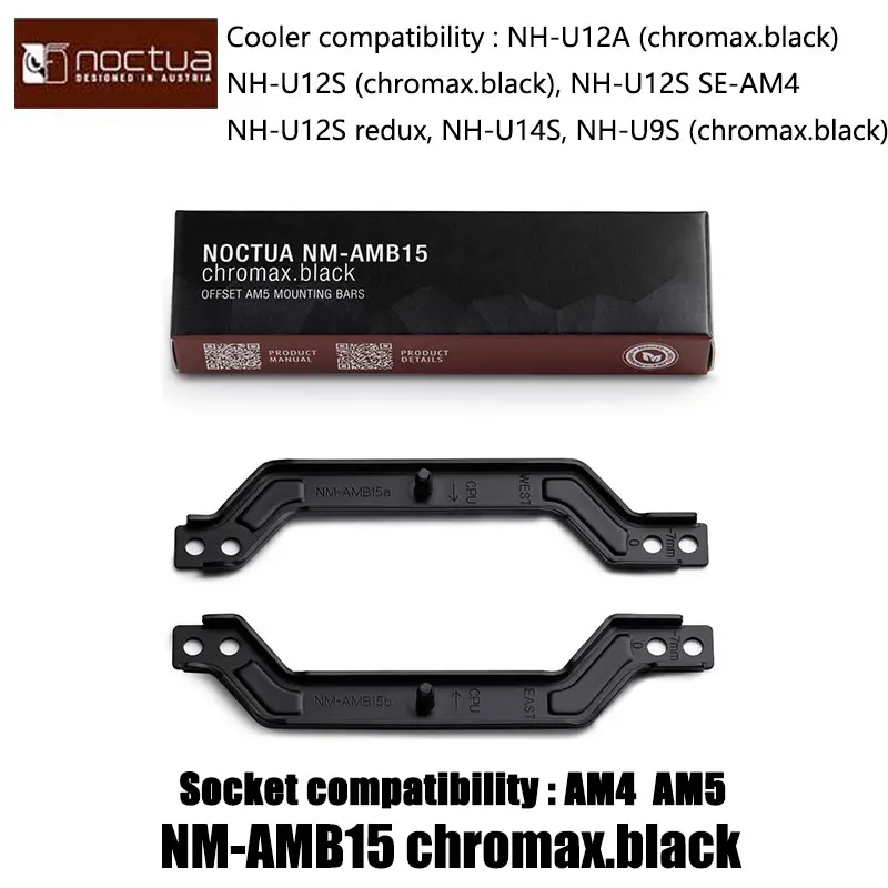 Noctua-varilla de instalación de radiador NM-AMB, dispositivo de 7mm, para optimizar el rendimiento térmico de la CPU AMD Ryzen basado en AM5/AM4