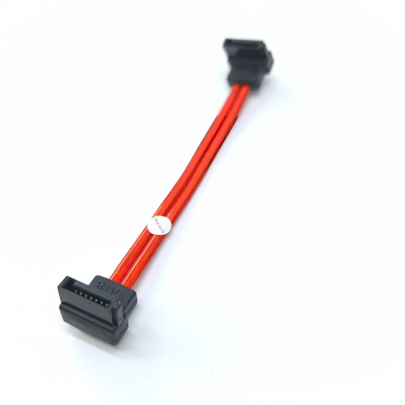 Adaptador de Cable SATA 2,0 3,0 de ángulo recto de 2 puertos, 90 grados, datos ultrasuave, 10cm para disco duro HDD SSD - imagen 4