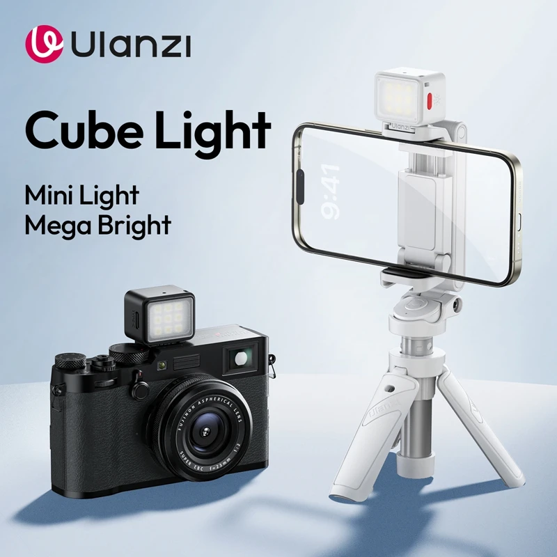 Ulanzi DG01 Cube Light Mini fotografía luz para cámaras de acción trípodes Selfie transmisión en vivo Vlog productos disparos videollamada - imagen 4