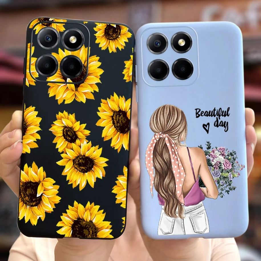 Funda de silicona suave para Honor X8 5G, carcasa VNE-N41 bonita con dibujos animados para chicas, para Honor X6, VNE-LX1, Honor X6 - imagen 2