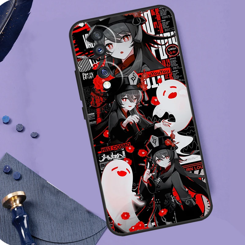 Genshin-funda de impacto Hutao para Honor 400 200 Pro 50 70 90 X9a X9b X9c X9d X8a X8b X8c Magic 7 Lite 5 6 8 Pro Coque - imagen 5