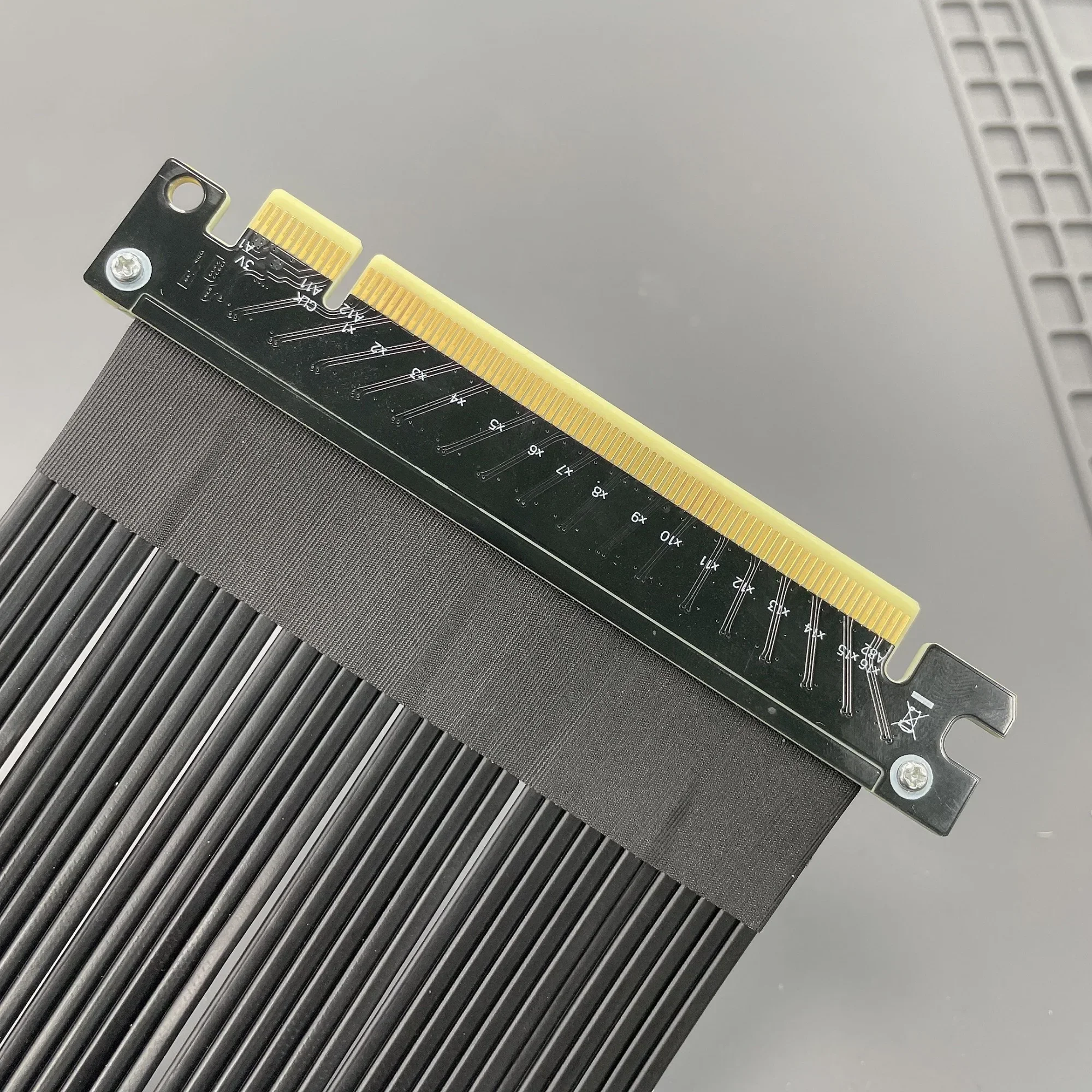 Adt-link-Cable elevador PCI-E 3,0x16, Cable de extensión de tarjeta gráfica, esquina de 90 °, 180 °, 270 °, Gen3.0, adaptador Vertical GTX 1080Ti - imagen 5