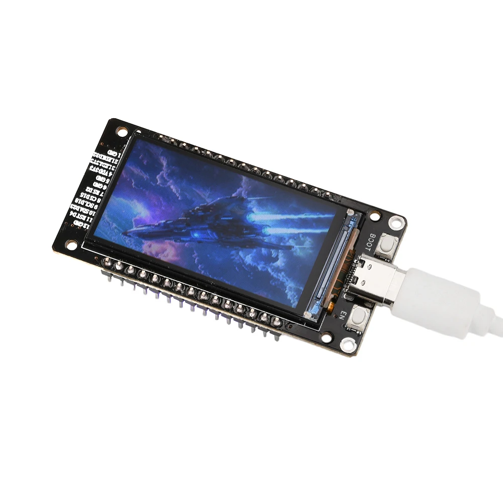 Placa de desarrollo Esp32, pantalla Lcd de 1,9 pulgadas, Wifi, Bluetooth, placa de desarrollo tipo C, módulo de Esp32-32 integrado - imagen 5